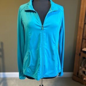 Danskin Now Teal Semi-Fitted Jacket